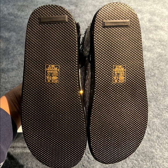 Women Glitter Sandals - Black and Silver - Picture 7 of 8